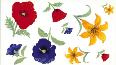 M178 STEM FLOWER MUG SET